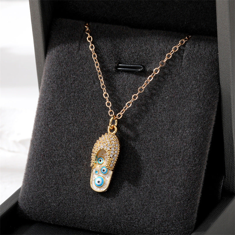 Collares de aleación de circón micro pavimentante para el ojo de los ojos al por mayor